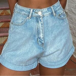 Princess Polly Gun Barrel Jean Shorts